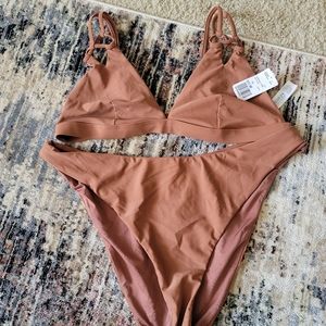 Forever 21 Taupe Bikini Top ONLY - 1X